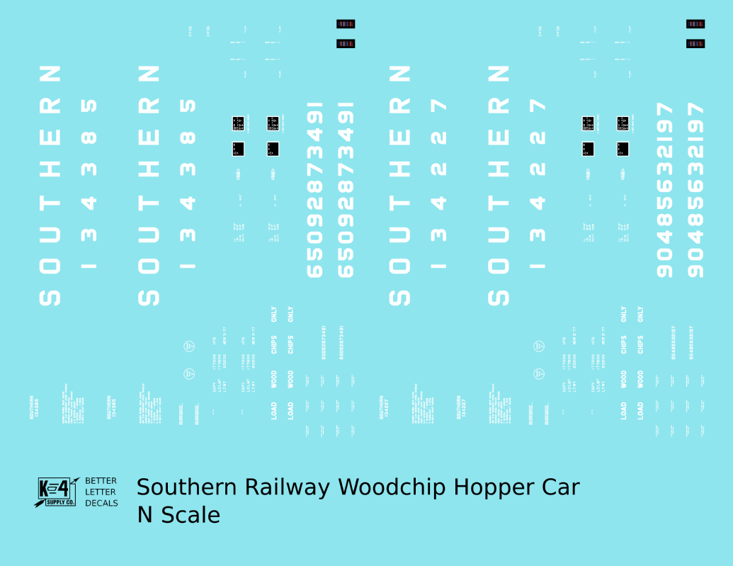 Southern Railway Woodchip Hopper Car White