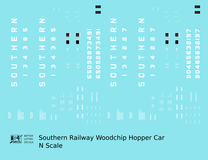 Southern Railway Woodchip Hopper Car White