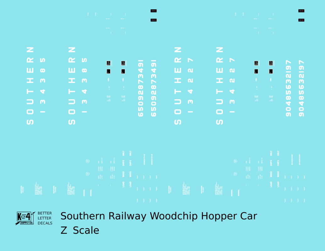 Southern Railway Woodchip Hopper Car White