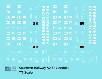 Southern Railway 52 Ft Gondola White