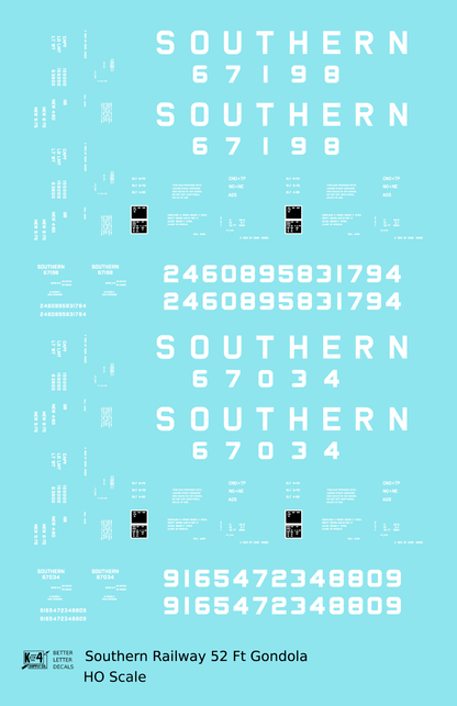 Southern Railway 52 Ft Gondola White