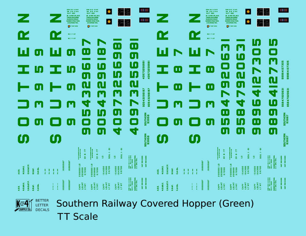 Southern Railway Covered Hopper Green