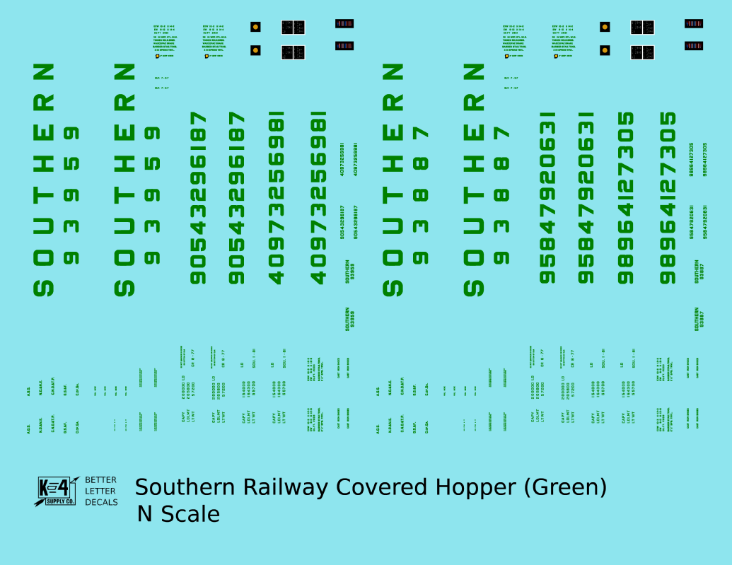 Southern Railway Covered Hopper Green