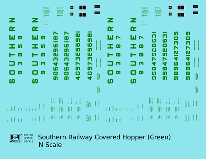 Southern Railway Covered Hopper Green
