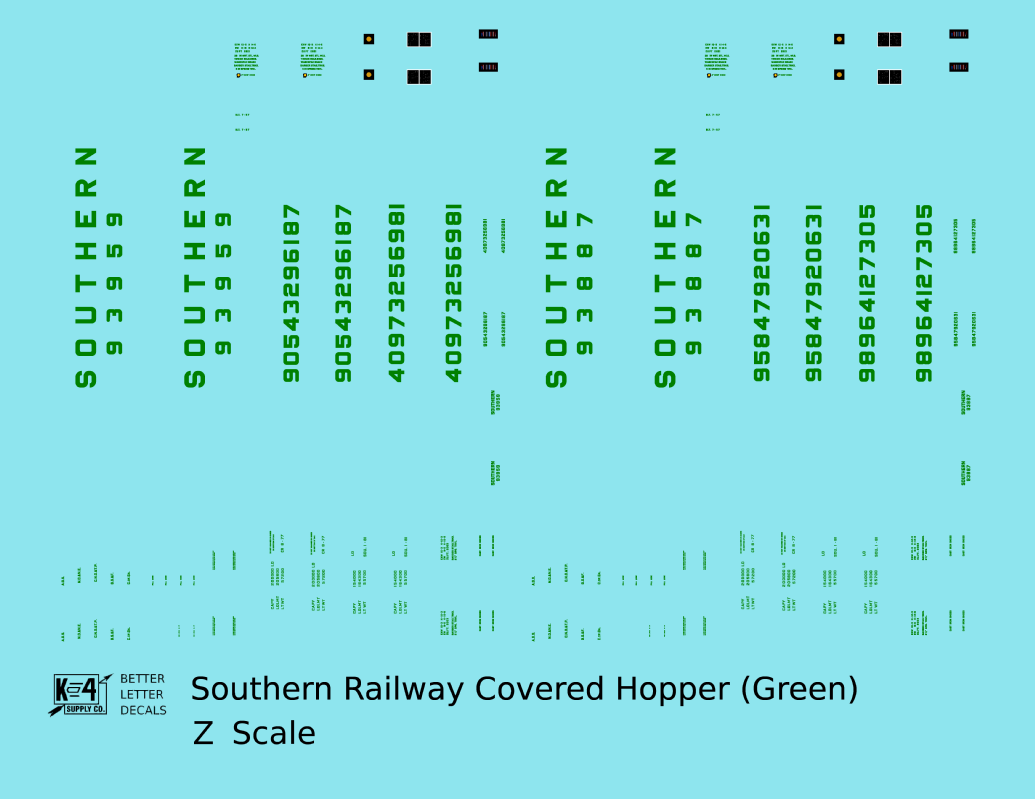 Southern Railway Covered Hopper Green