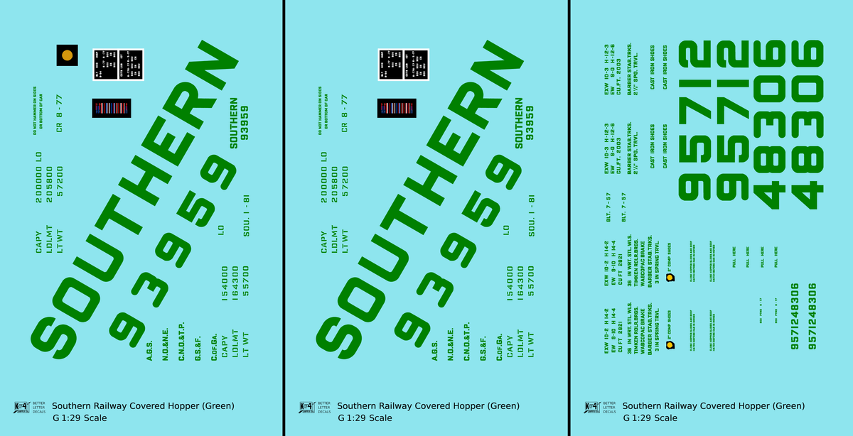 Southern Railway Covered Hopper Green