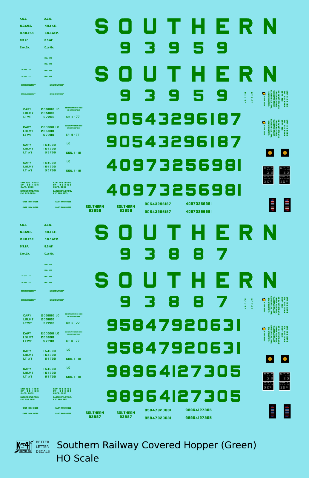 Southern Railway Covered Hopper Green