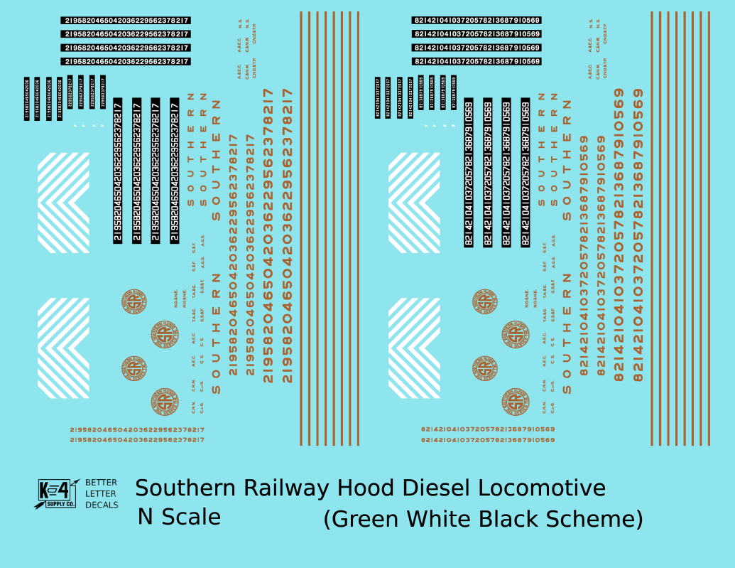 Southern Railway Diesel Locomotive Gold Green Scheme