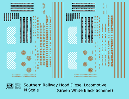 Southern Railway Diesel Locomotive Gold Green Scheme