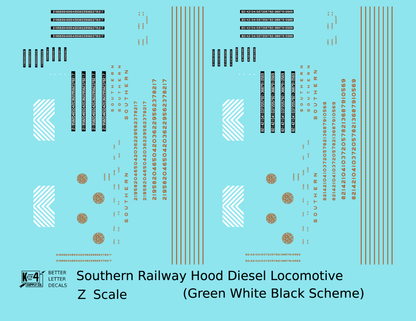 Southern Railway Diesel Locomotive Gold Green Scheme