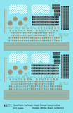 Southern Railway Diesel Locomotive Gold Green Scheme - Decal - Choose Scale