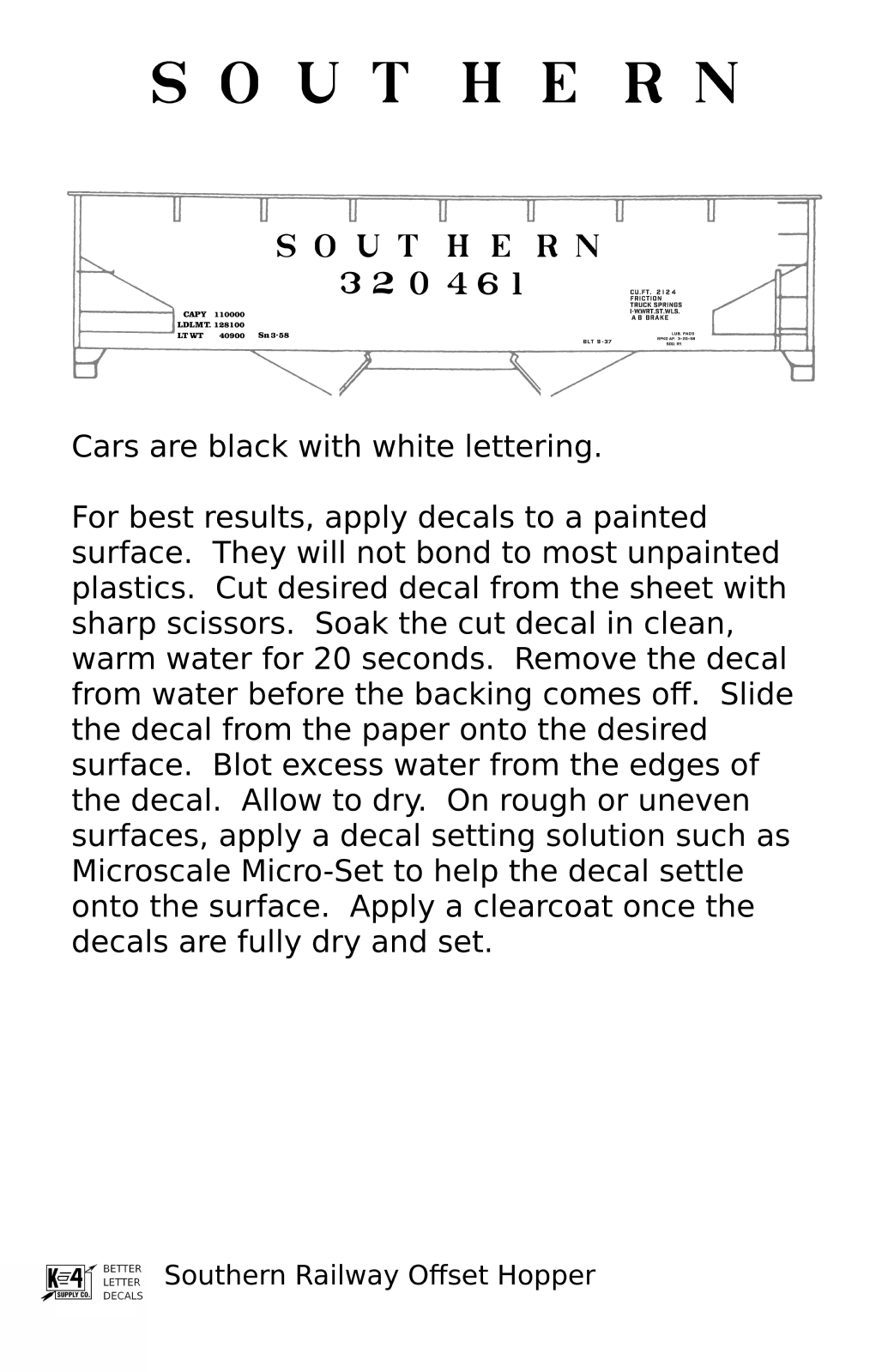 Southern Railway Offset Twin Hopper White