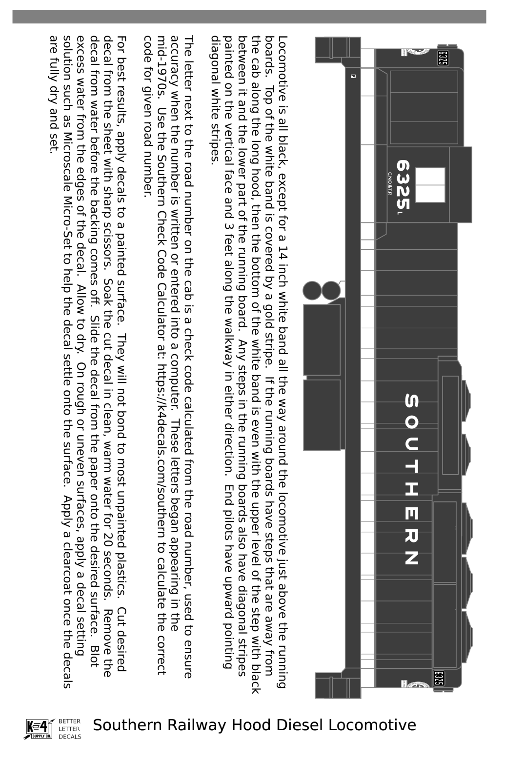 Southern Railway Hood Diesel Locomotive Gold Black Scheme