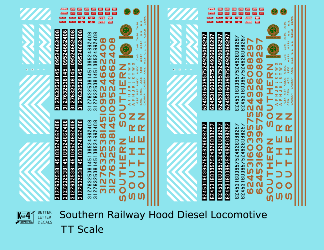 Southern Railway Hood Diesel Locomotive Gold Black Scheme