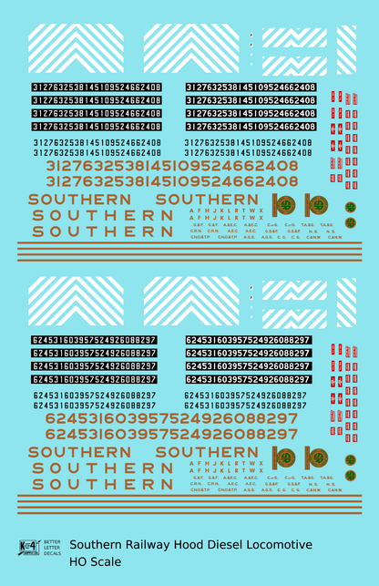 Southern Railway Hood Diesel Locomotive Gold Black Scheme