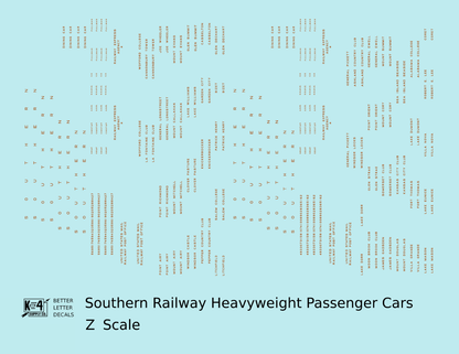 Southern Railway Heavyweight Passenger Car Bronze Gold