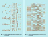 Southern Railway Heavyweight Passenger Car Bronze Gold  - Decal - Choose Scale