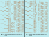 Southern Railway Heavyweight Passenger Car Bronze Gold  - Decal - Choose Scale