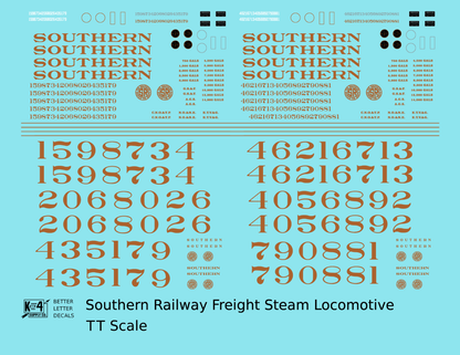 Southern Railway Freight Steam Locomotive Gold