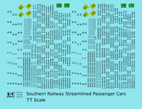 Southern Railway Streamlined Passenger Car Black