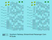 Southern Railway Streamlined Passenger Car Black