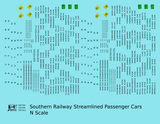 Southern Railway Streamlined Passenger Car Black