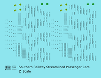 Southern Railway Streamlined Passenger Car Black