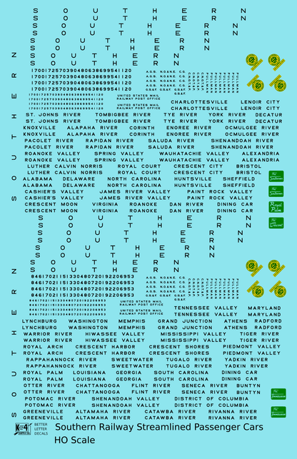Southern Railway Streamlined Passenger Car Black