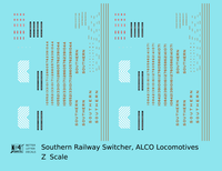 Southern Railway Switcher Diesel Locomotive Gold Black Scheme