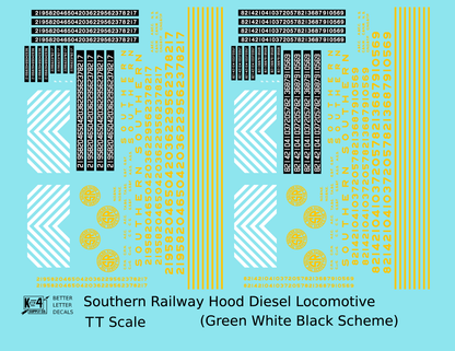 Southern Railway Cab Diesel Locomotive Yellow For Green/White Scheme