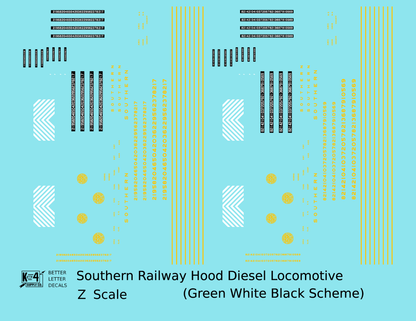 Southern Railway Cab Diesel Locomotive Yellow For Green/White Scheme