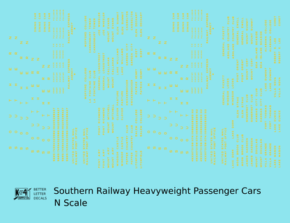 Southern Railway Heavyweight Passenger Car Dulux Gold