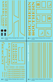 Southern Railway Passenger Steam Locomotive Dulux Gold  - Decal - Choose Scale