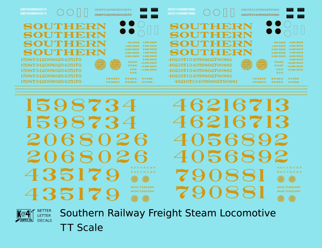 Southern Railway Steam Locomotive Dulux Gold