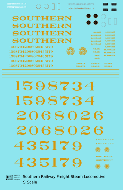 Southern Railway Steam Locomotive Dulux Gold