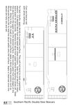 Southern Pacific Double Door Boxcar White and Black