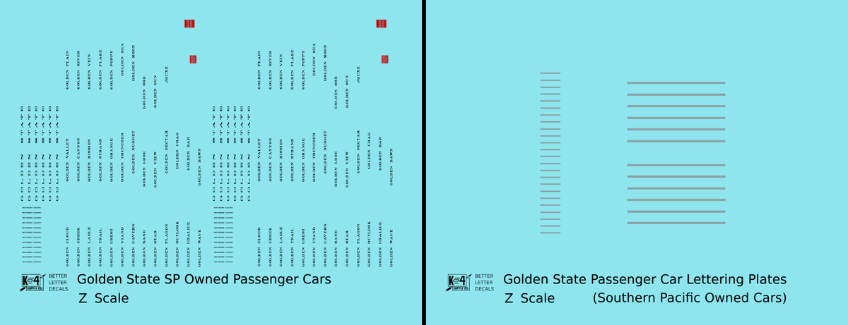 Golden State Lightweight Passenger Car Black and Silver Southern Pacific Owned Cars