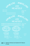 Spokane Portland & Seattle 50 Ft Boxcar White Arched Lettering