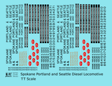 Spokane Portland and Seattle Diesel Locomotive Black