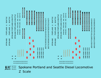 Spokane Portland and Seattle Diesel Locomotive Black