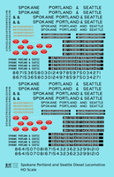 Spokane Portland and Seattle Diesel Locomotive Black