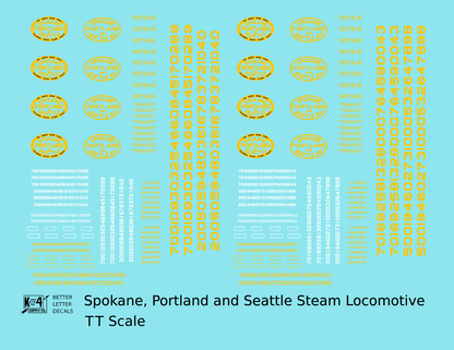 Spokane Portland and Seattle Steam Locomotive Yellow