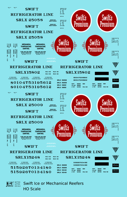 Swift Refrigerator Line Steel Reefer Black and Red For Aluminum/Silver Car