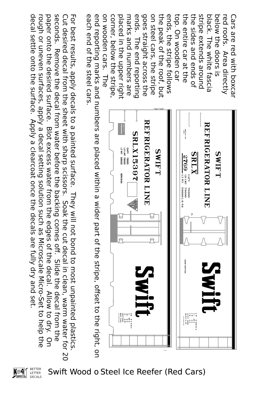 Swift Refrigerator Line Steel Reefer White For Red Car