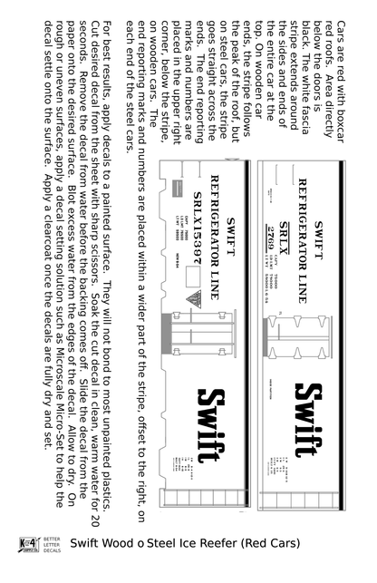 Swift Refrigerator Line Steel Reefer White For Red Car