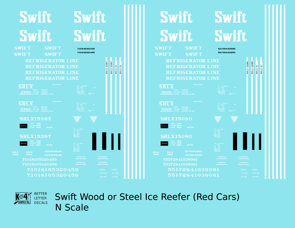 Swift Refrigerator Line Steel Reefer White For Red Car