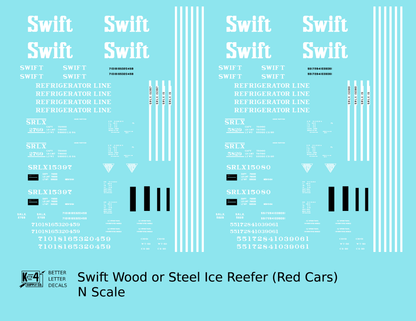 Swift Refrigerator Line Steel Reefer White For Red Car