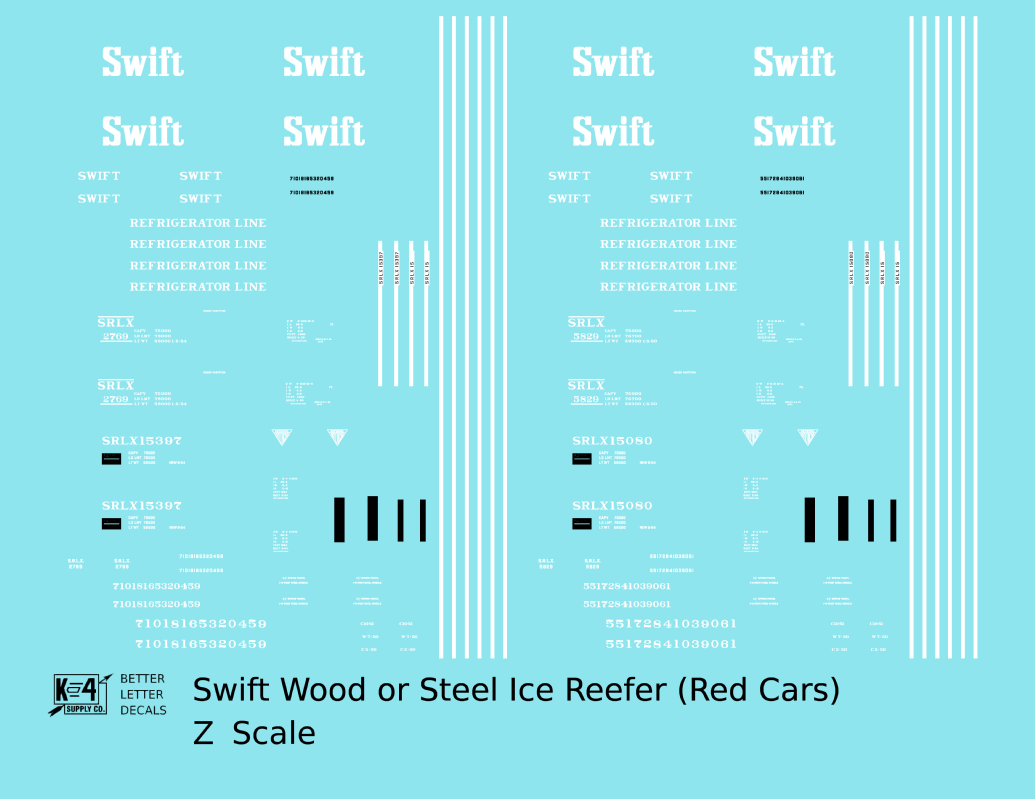 Swift Refrigerator Line Steel Reefer White For Red Car
