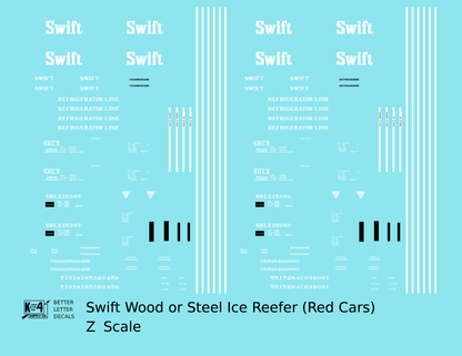 Swift Refrigerator Line Steel Reefer White For Red Car
