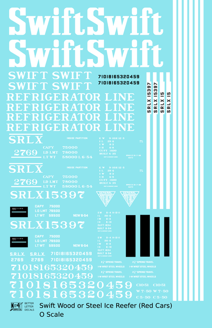 Swift Refrigerator Line Steel Reefer White For Red Car